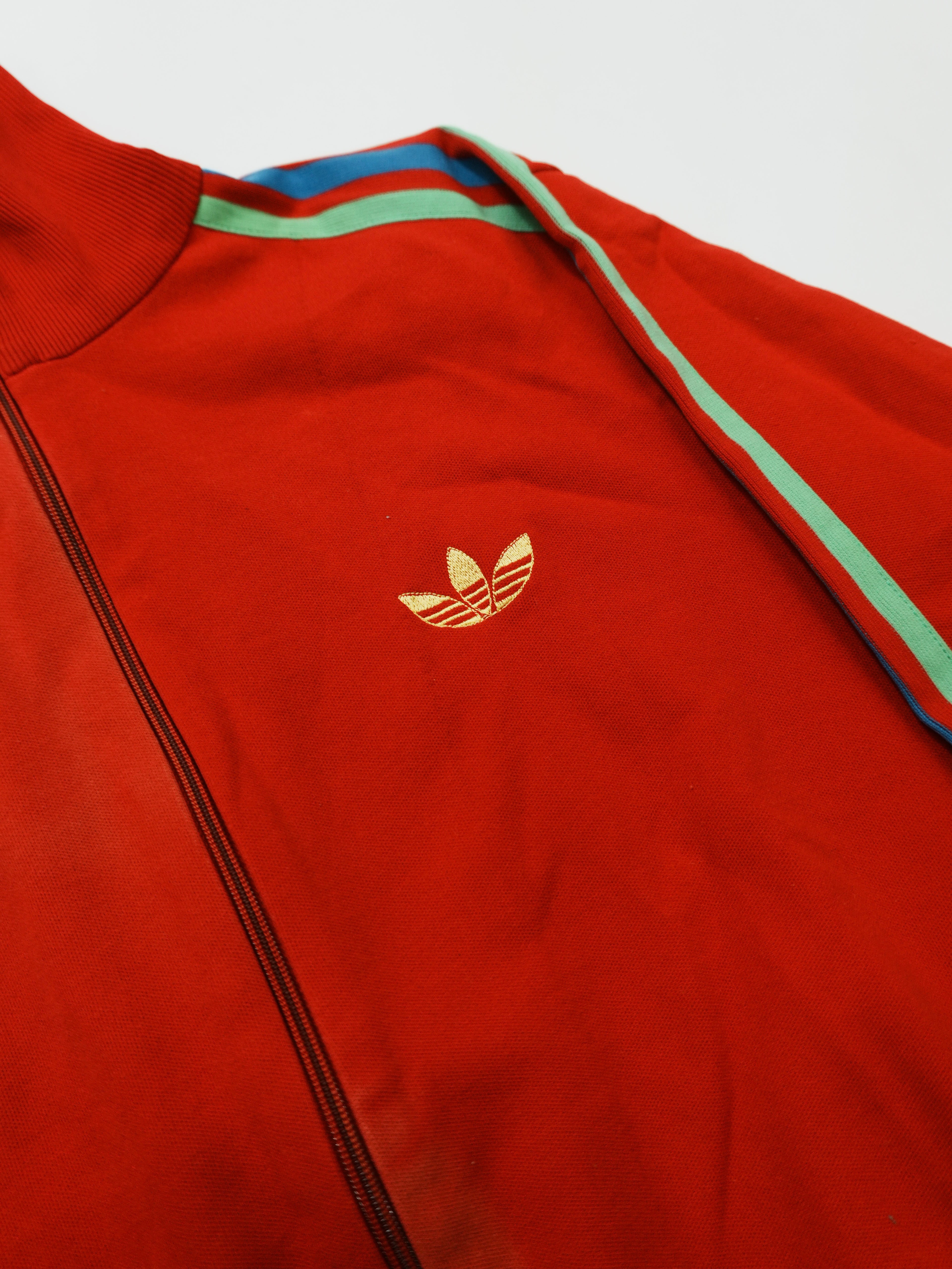 adidas　アディダス　西ドイツ製　トラックジャケット/ジャージ　赤　レッド　3サイズ