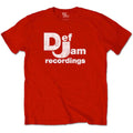 Def Jam Recordings　デフ・ジャム・レコーディングス　Classic Logo　半袖プリントTシャツ　ラップT　オフィシャル　赤　レッド　Lサイズ【新品・正規品】