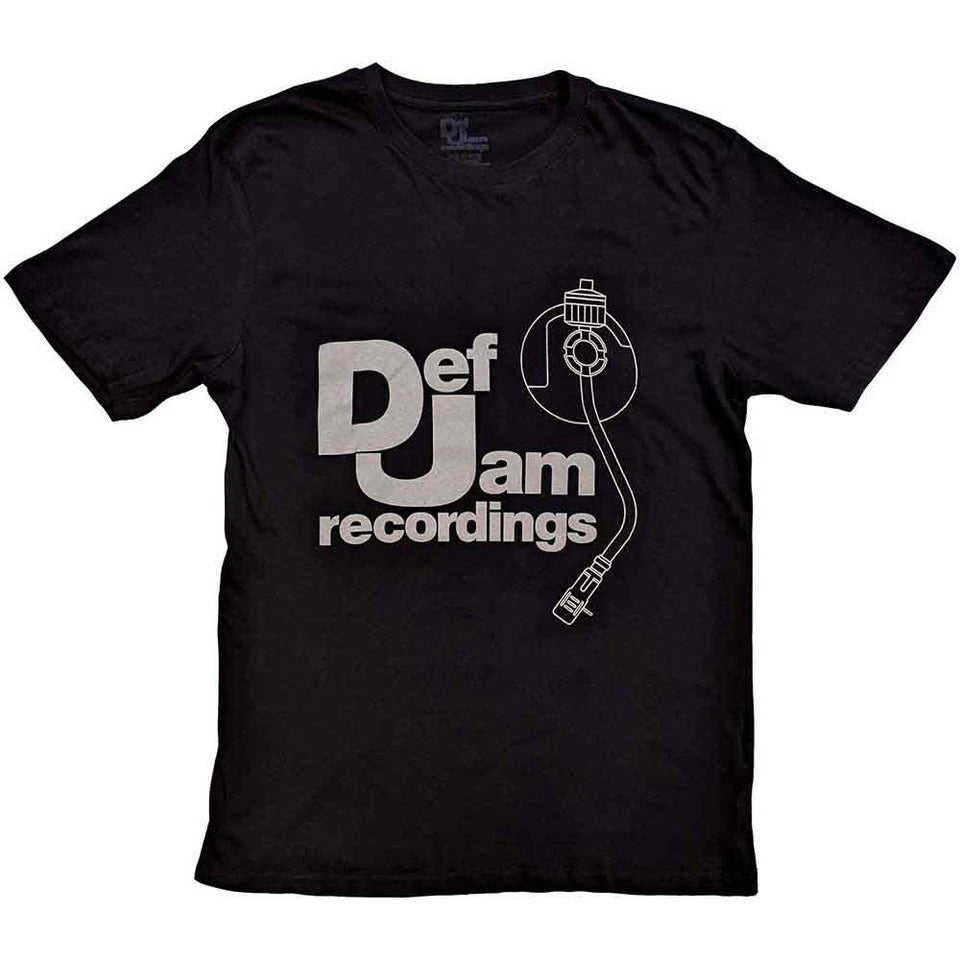 Def Jam Recordings　デフ・ジャム・レコーディングス　Logo & Stylus　半袖プリントTシャツ　オフィシャル　黒　ブラック　Lサイズ【新品・正規品】