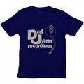 Def Jam Recordings　デフ・ジャム・レコーディングス　Logo & Stylus　半袖プリントTシャツ　オフィシャル　紺　ネイビー　Lサイズ　【新品・正規品】