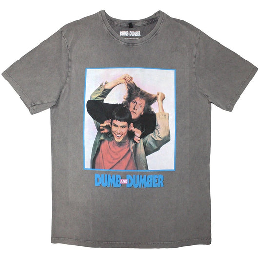 Dumb&Dumber　ジム・キャリーはMr.ダマー　半袖フォトプリントTシャツ　ムービーT　オフィシャル　グレー　Lサイズ【新品・正規品】