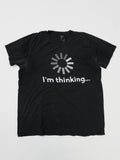 Hanes　ヘインズ　半袖プリントTシャツ　プログレスインジケーター　黒　ブラック　Mサイズ