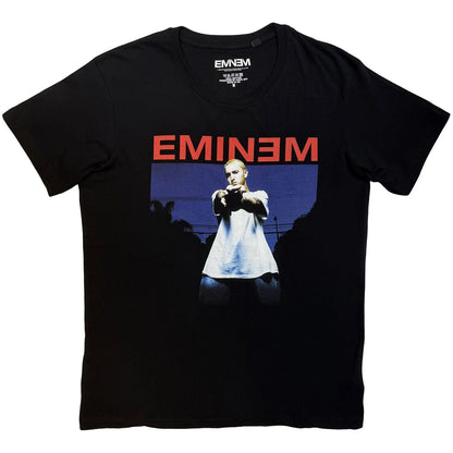 Eminem　エミネム　Photo　フォトプリントTシャツ　ラップT　黒　ブラック　Lサイズ【新品・正規品】