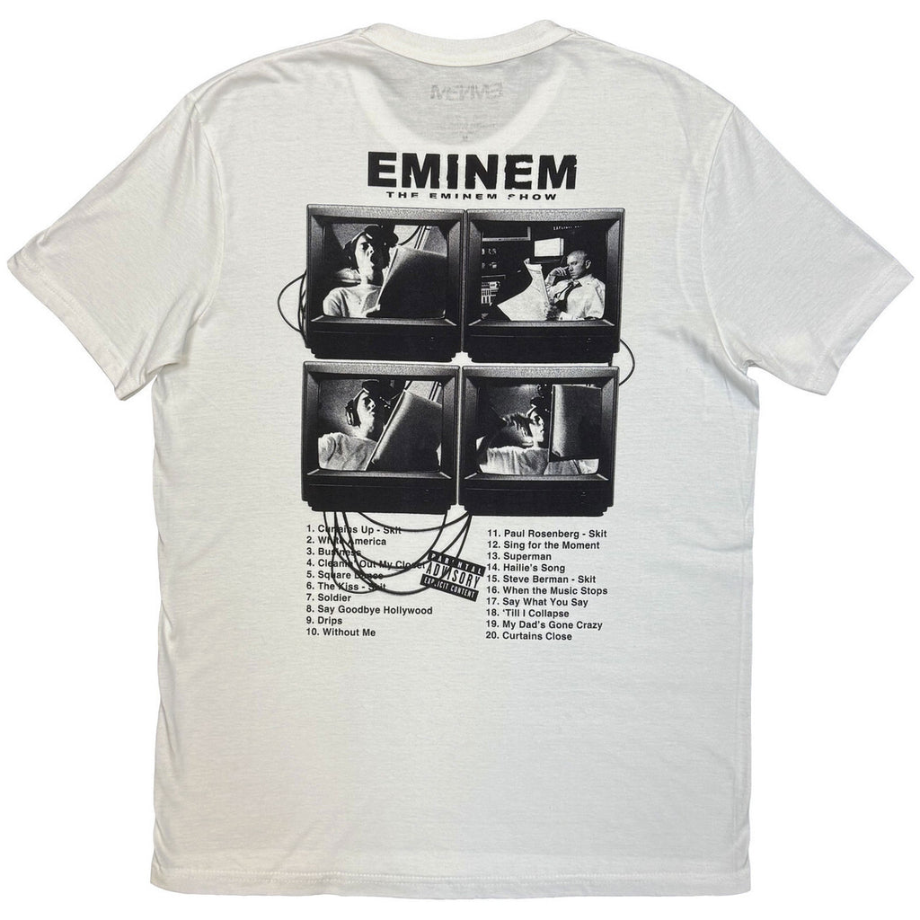Eminem　エミネム　Eminem Show　半袖フォトプリントTシャツ　ラップT　オフィシャル　白　ホワイト　Lサイズ【新品・正規品】