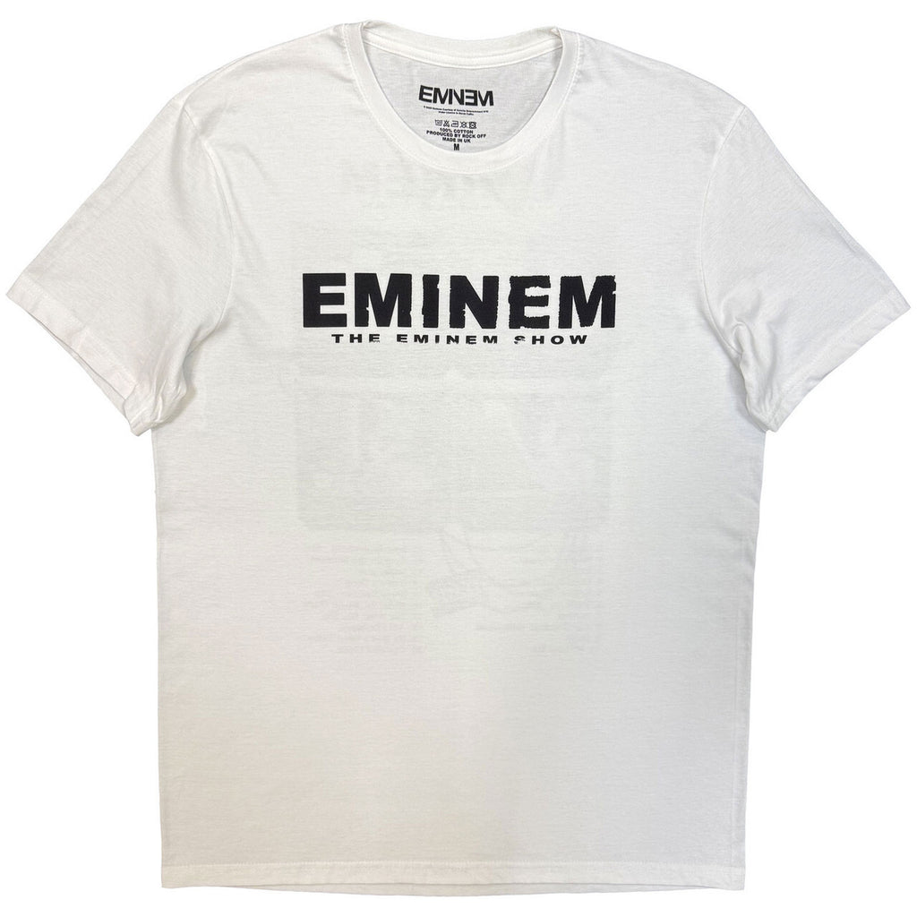 Eminem　エミネム　Eminem Show　半袖フォトプリントTシャツ　ラップT　オフィシャル　白　ホワイト　Lサイズ【新品・正規品】