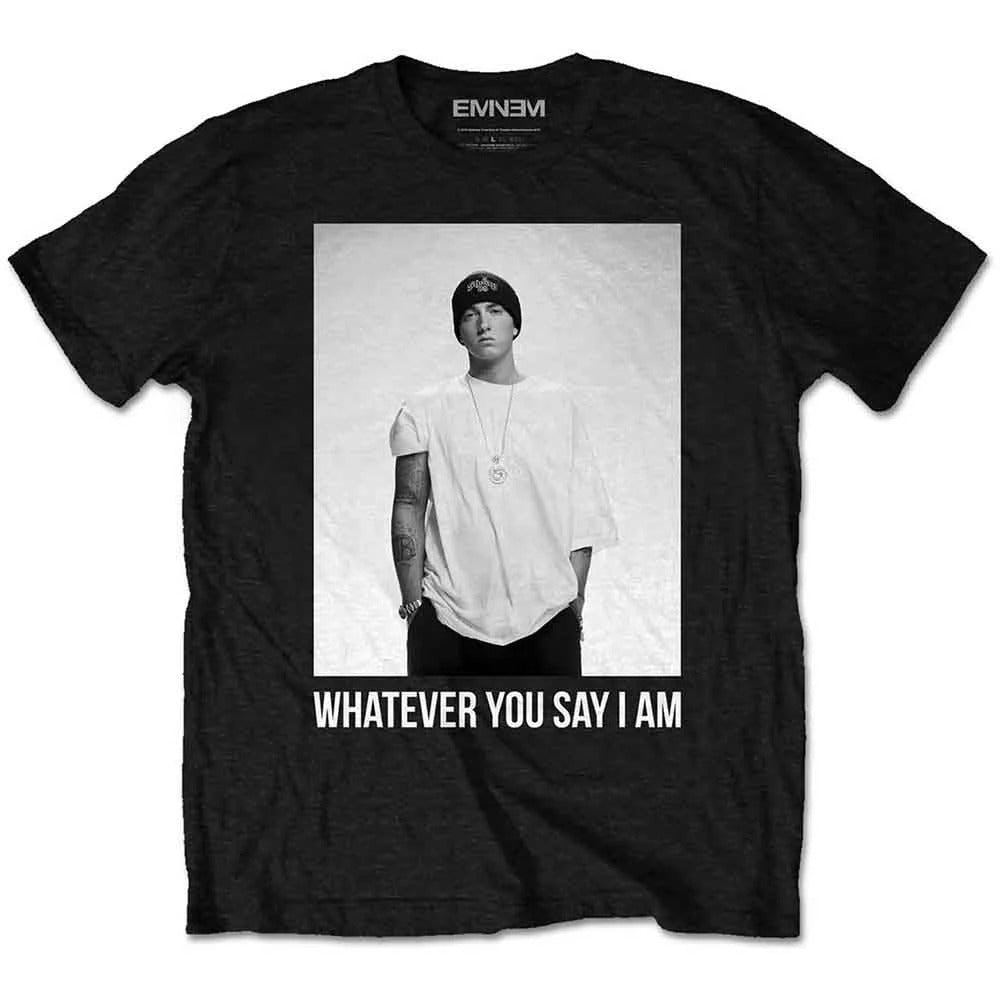 Eminem　エミネム　Whatever　半袖フォトプリントＴシャツ　ラップT　オフィシャル　黒　ブラック　Lサイズ【新品・正規品】