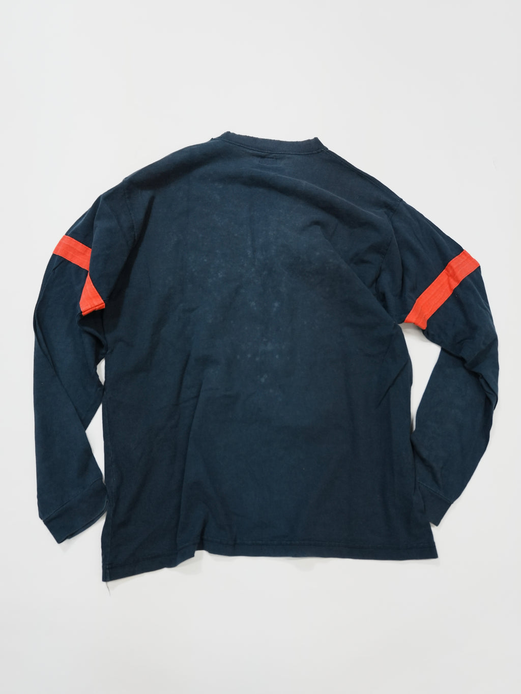 STUSSY　ステューシー　長袖Tシャツ/ロンT　フェード　紺　ネイビー　Lサイズ