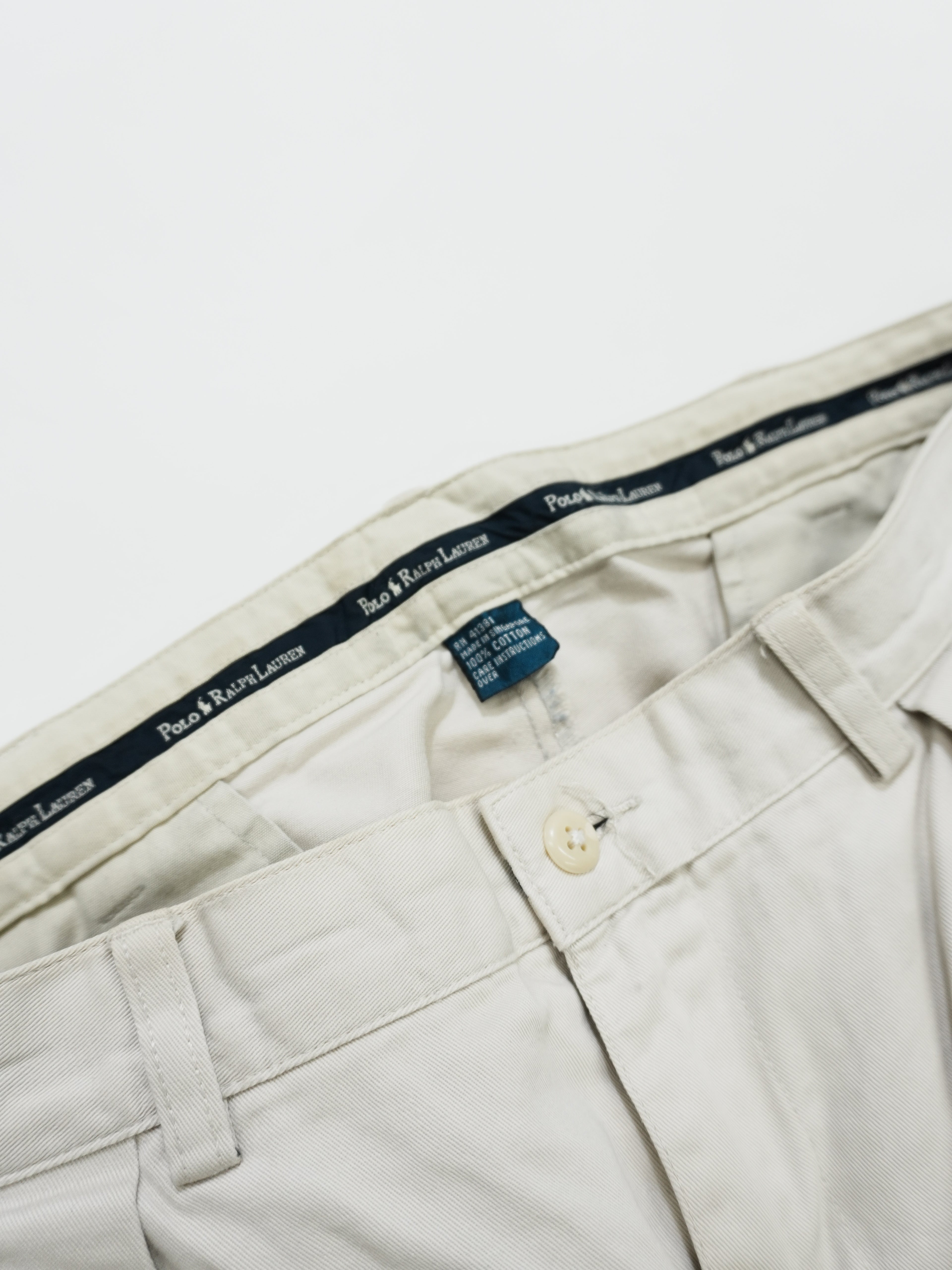 RALPH LAUREN　ポロラルフローレン　ポロチノ　チノパンツ　ジップフライ　ベージュ　W36サイズ