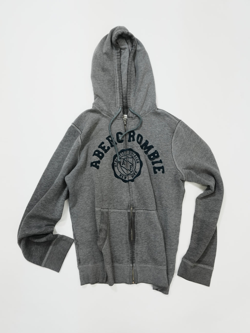 Abercrombie＆Fitch　アバクロンビー＆フィッチ　フルジップパーカー/フーディー　灰色　グレー　Sサイズ