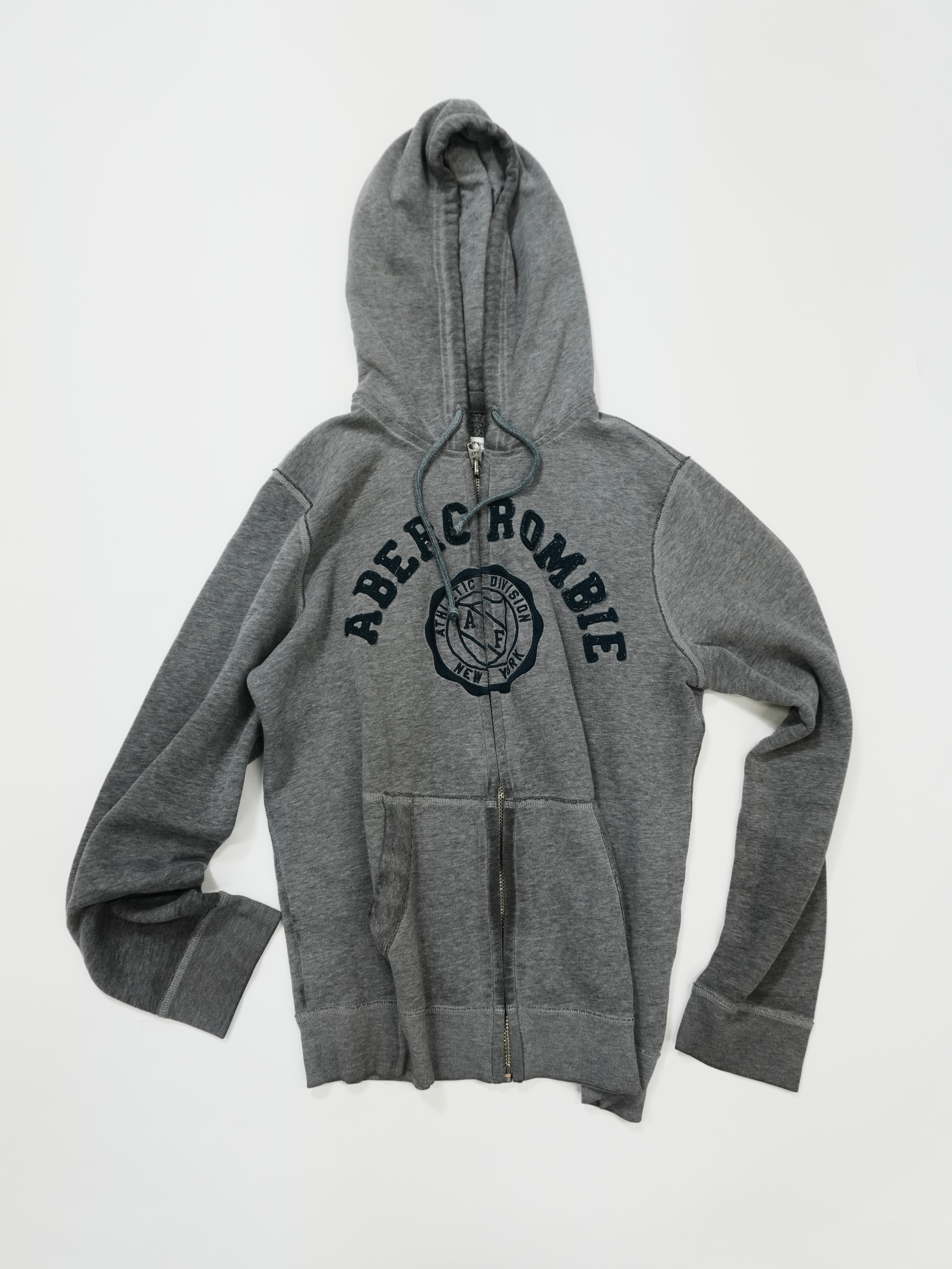 Abercrombie＆Fitch　アバクロンビー＆フィッチ　フルジップパーカー/フーディー　灰色　グレー　Sサイズ