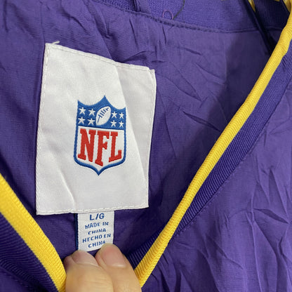 NFL　プルオーバージャケット　Vネック　紫　Lサイズ