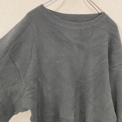 RHC Ron Herman　ロンハーマン　長袖Tシャツ/サーマルロンT　ワッフル　黒　ブラック　Lサイズ