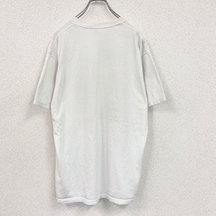 80s～　JERZEES　ジャージーズ　半袖プリントTシャツ　ヴィンテージ　白　ホワイト　Lサイズ