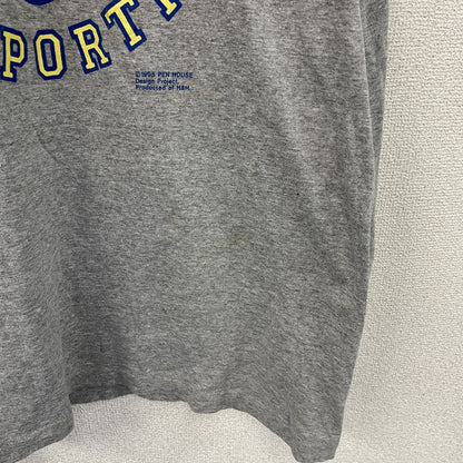 Signal Sports　シグナルスポーツ　長袖Tシャツ/ロンT　カレッジロゴ　グレー　Lサイズ