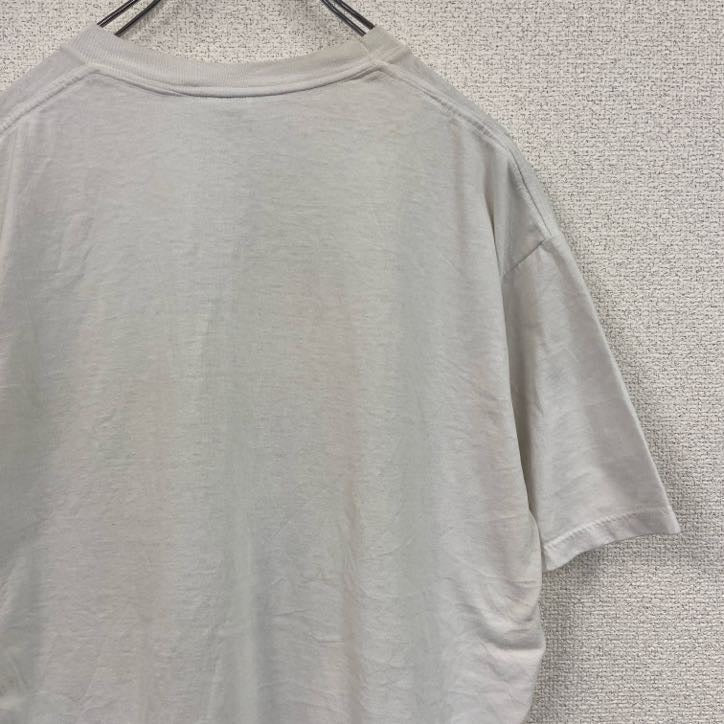 80s～　JERZEES　ジャージーズ　半袖プリントTシャツ　ヴィンテージ　白　ホワイト　Lサイズ