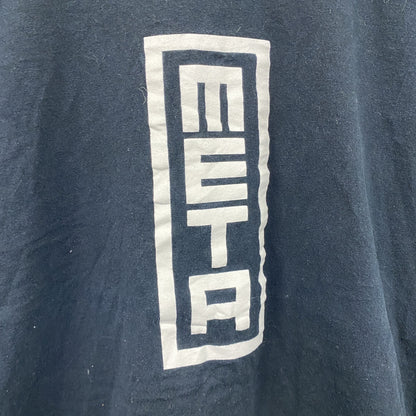 GILDAN　ギルダン　META FIVE　半袖プリントパロディTシャツ　デカロゴ　英字プリント　黒　ブラック　XLサイズ