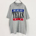 ～00s　JERZEES　ジャージーズ　TEXAS　半袖プリントTシャツ　ヴィンテージ　グレー　XLサイズ