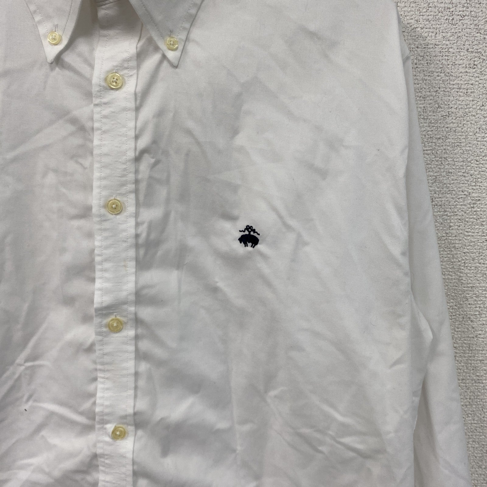Brooks Brothers　ブルックスブラザーズ　長袖ボタンダウンシャツ　白　ホワイト　Lサイズ　