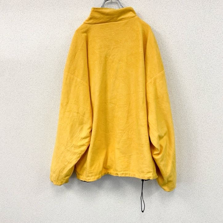 Three Season Jacket　ハーフジップナイロンプルオーバーフリースジャケット　リバーシブル　ネイビー　イエロー　2XLサイズ