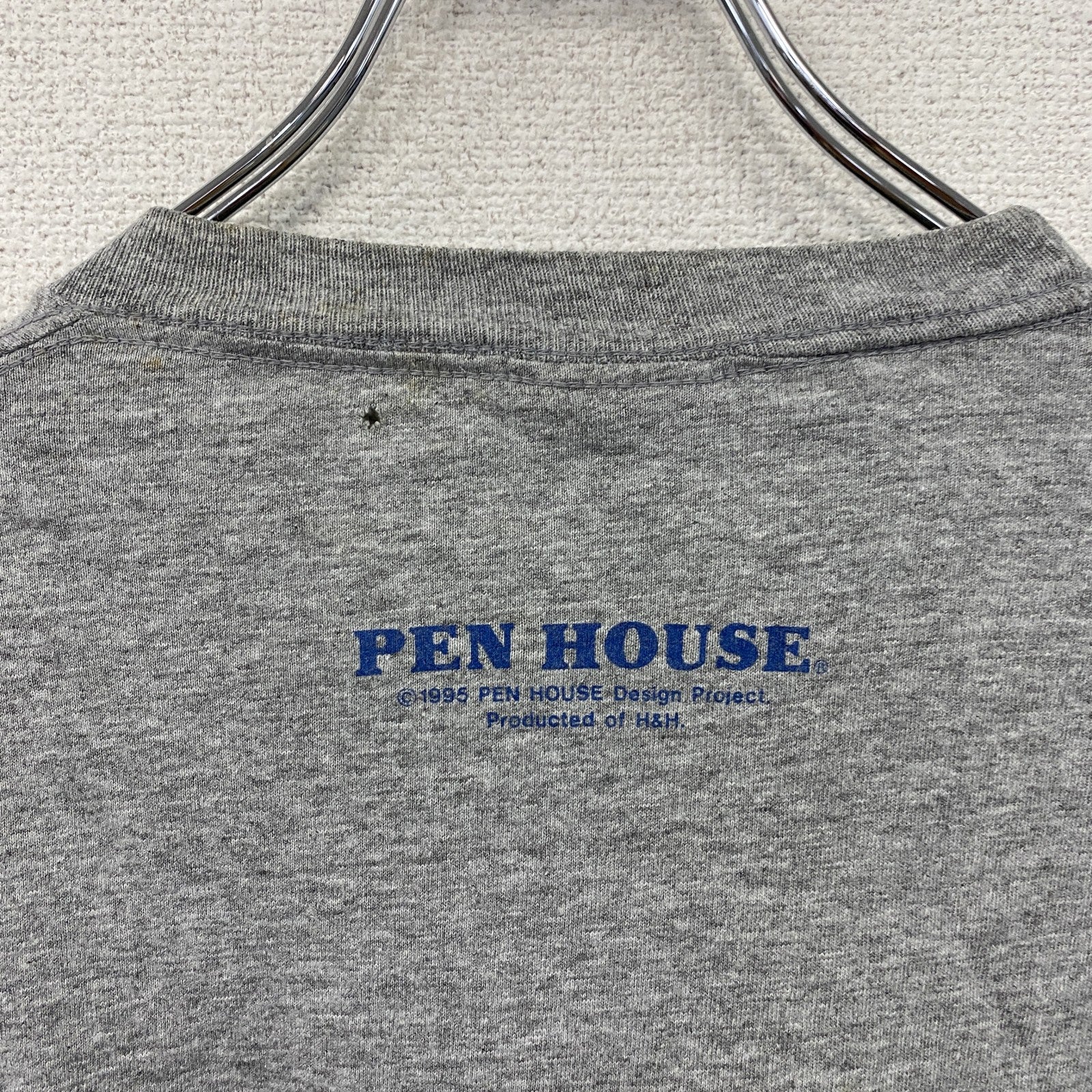 Signal Sports　シグナルスポーツ　長袖Tシャツ/ロンT　カレッジロゴ　グレー　Lサイズ