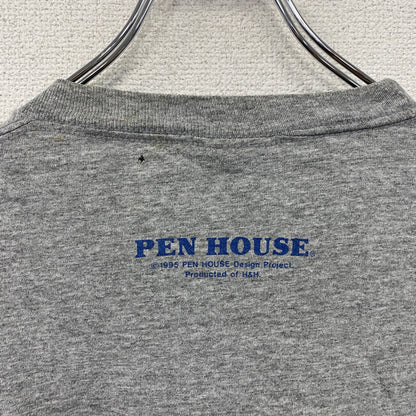 Signal Sports　シグナルスポーツ　長袖Tシャツ/ロンT　カレッジロゴ　グレー　Lサイズ