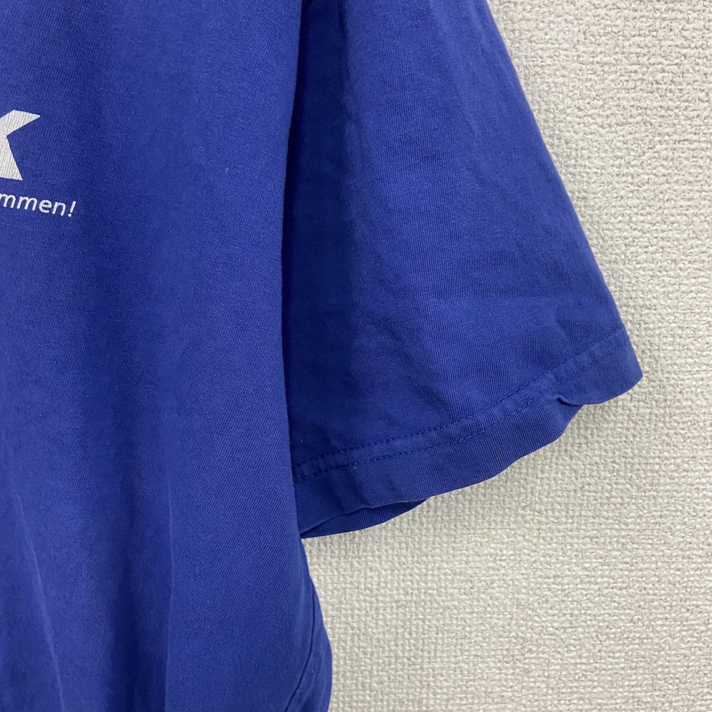 T-TIME　BETEK　ベーテック　半袖プリントTシャツ　企業T　青　ブルー　XLサイズ