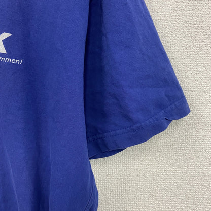T-TIME　BETEK　ベーテック　半袖プリントTシャツ　企業T　青　ブルー　XLサイズ
