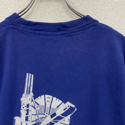 T-TIME　BETEK　ベーテック　半袖プリントTシャツ　企業T　青　ブルー　XLサイズ