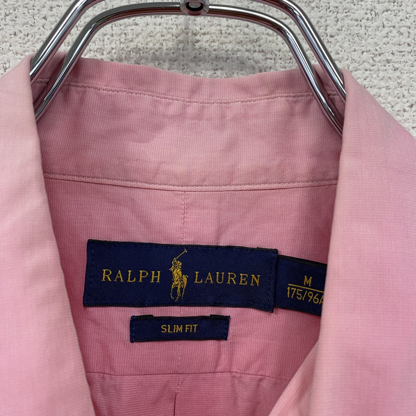 RALPH LAUREN　ラルフローレン　長袖ボタンダウンシャツ　ピンク　Mサイズ