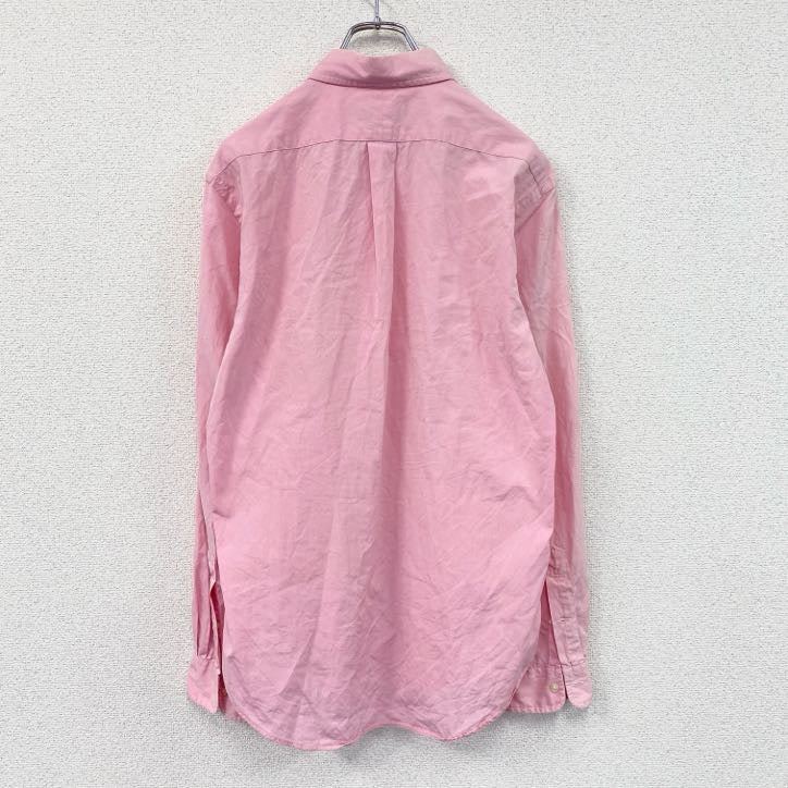 RALPH LAUREN　ラルフローレン　長袖ボタンダウンシャツ　ピンク　Mサイズ