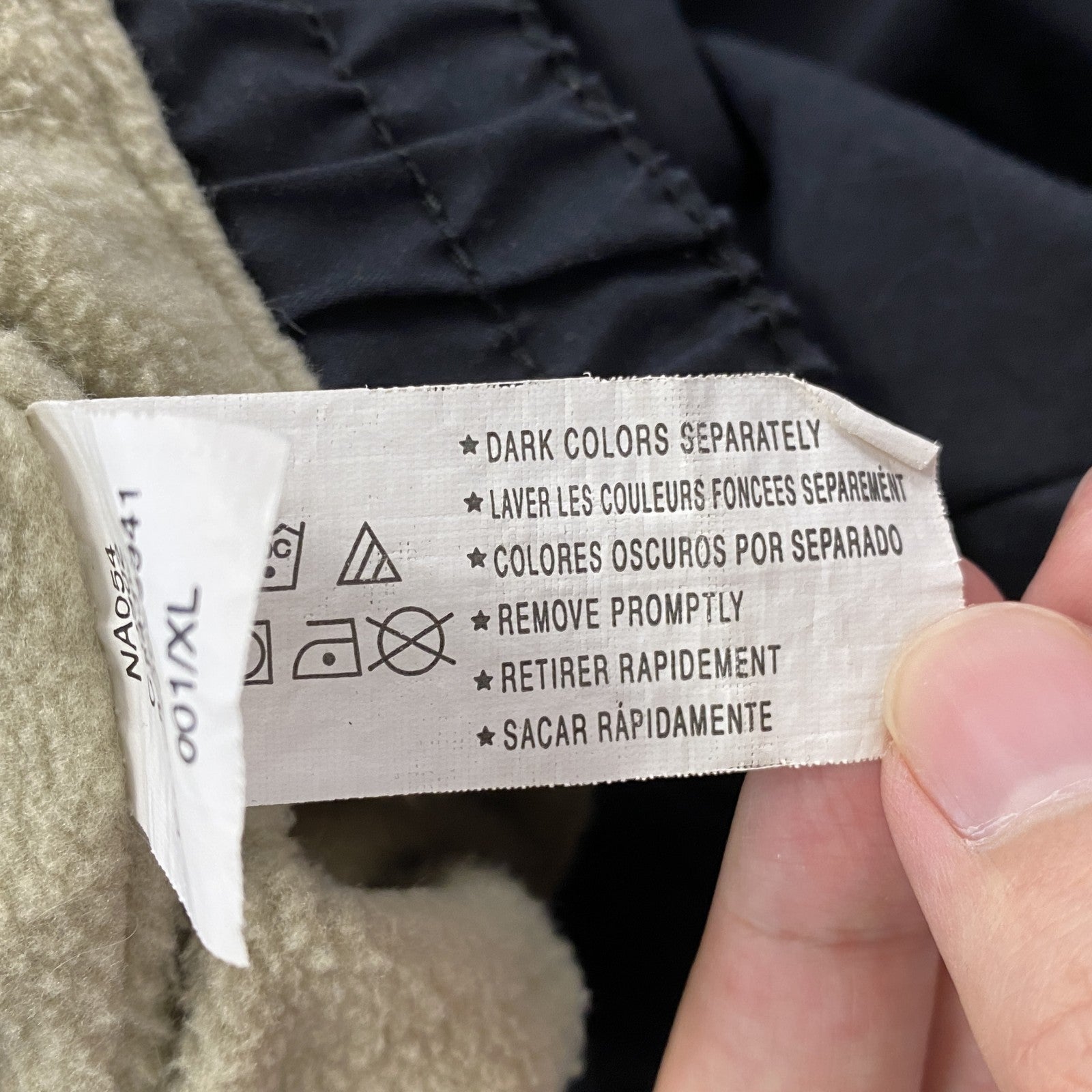 CHAPS　チャプス　ラルフローレン　ブルゾン/スイングトップ　黒　ブラック　裏起毛　XLサイズ