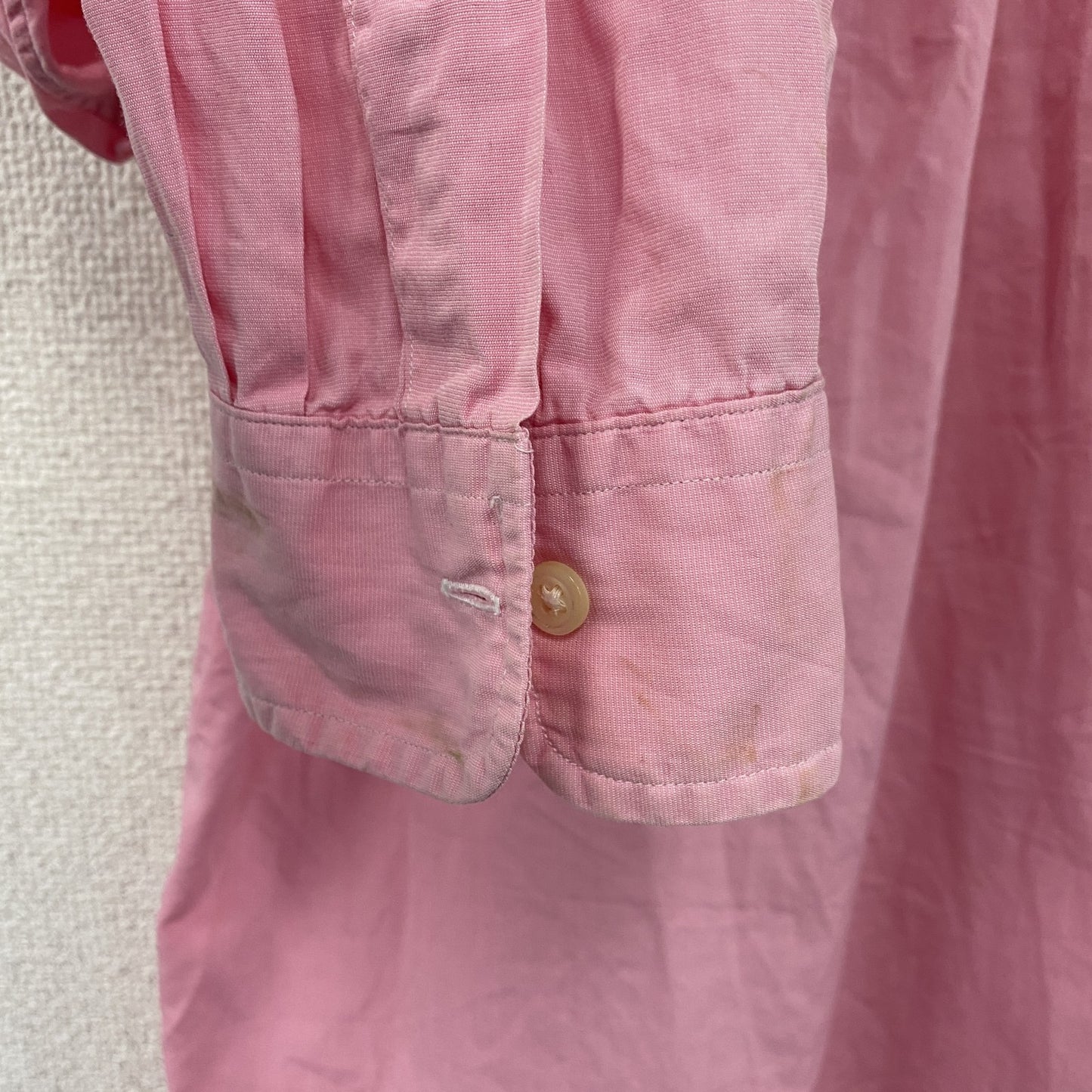 RALPH LAUREN　ラルフローレン　長袖ボタンダウンシャツ　ピンク　Mサイズ