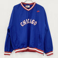 90s　NIKE　ナイキ　シカゴカブス　プルオーバーナイロンジャケット　ヴィンテージ　MLB　青　Lサイズ