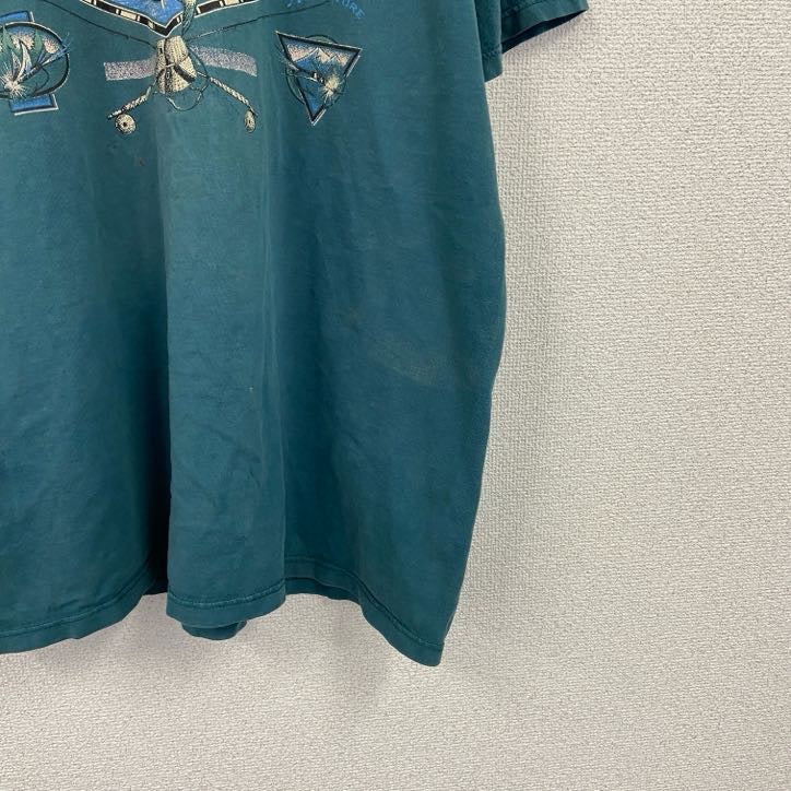 ～90s　JERZEES　ジャージーズ　半袖プリントTシャツ　ヴィンテージ　緑　グリーン　XLサイズ