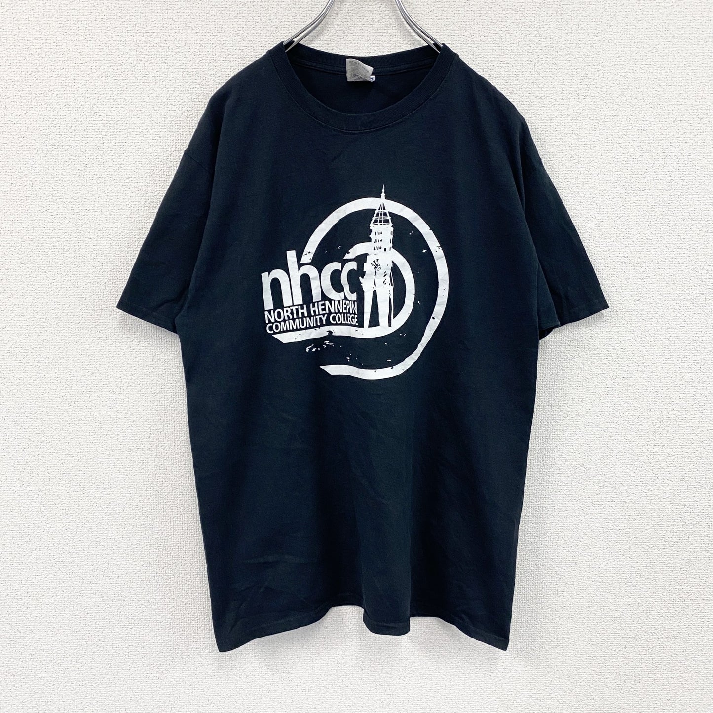 00s～　JERZEES　ジャージーズ　半袖Tシャツ　カレッジプリント　ヴィンテージ　黒　ブラック　Lサイズ