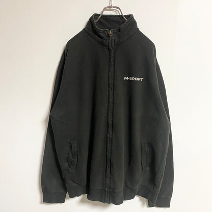 古着 used　AWDis　長袖フルジップスウェット　トレーナー　ハイネック　ワンポイント刺　ビッグシルエット　XLサイズ