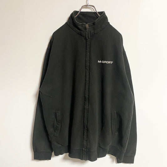 古着 used　AWDis　長袖フルジップスウェット　トレーナー　ハイネック　ワンポイント刺　ビッグシルエット　XLサイズ