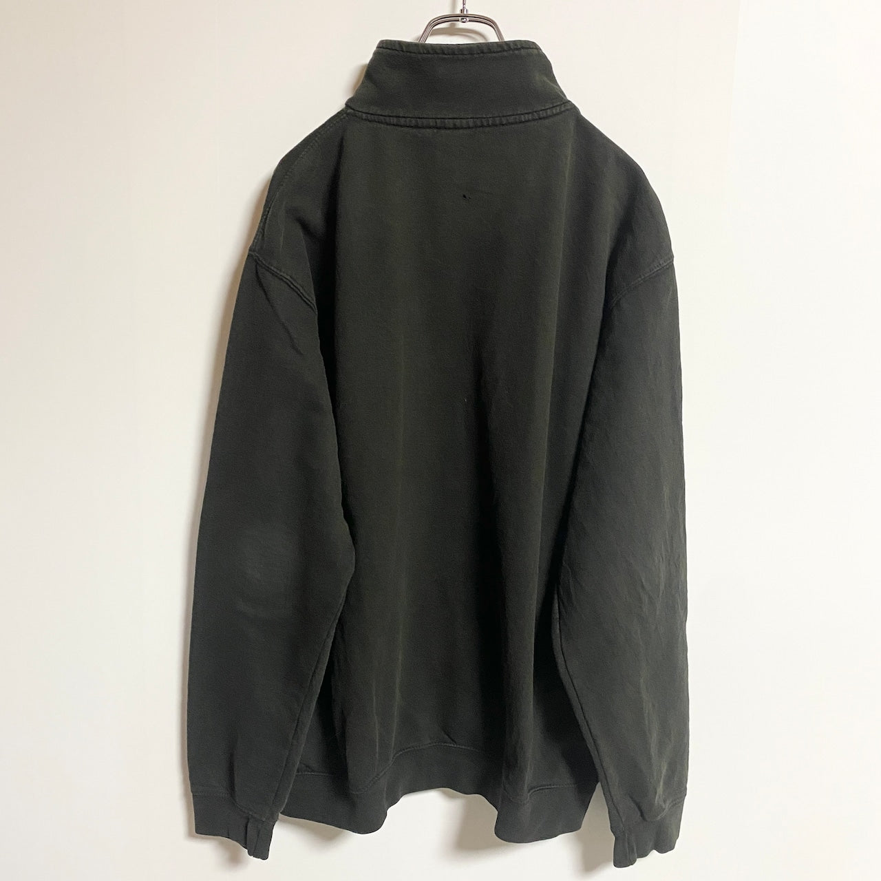 古着 used　AWDis　長袖フルジップスウェット　トレーナー　ハイネック　ワンポイント刺　ビッグシルエット　XLサイズ