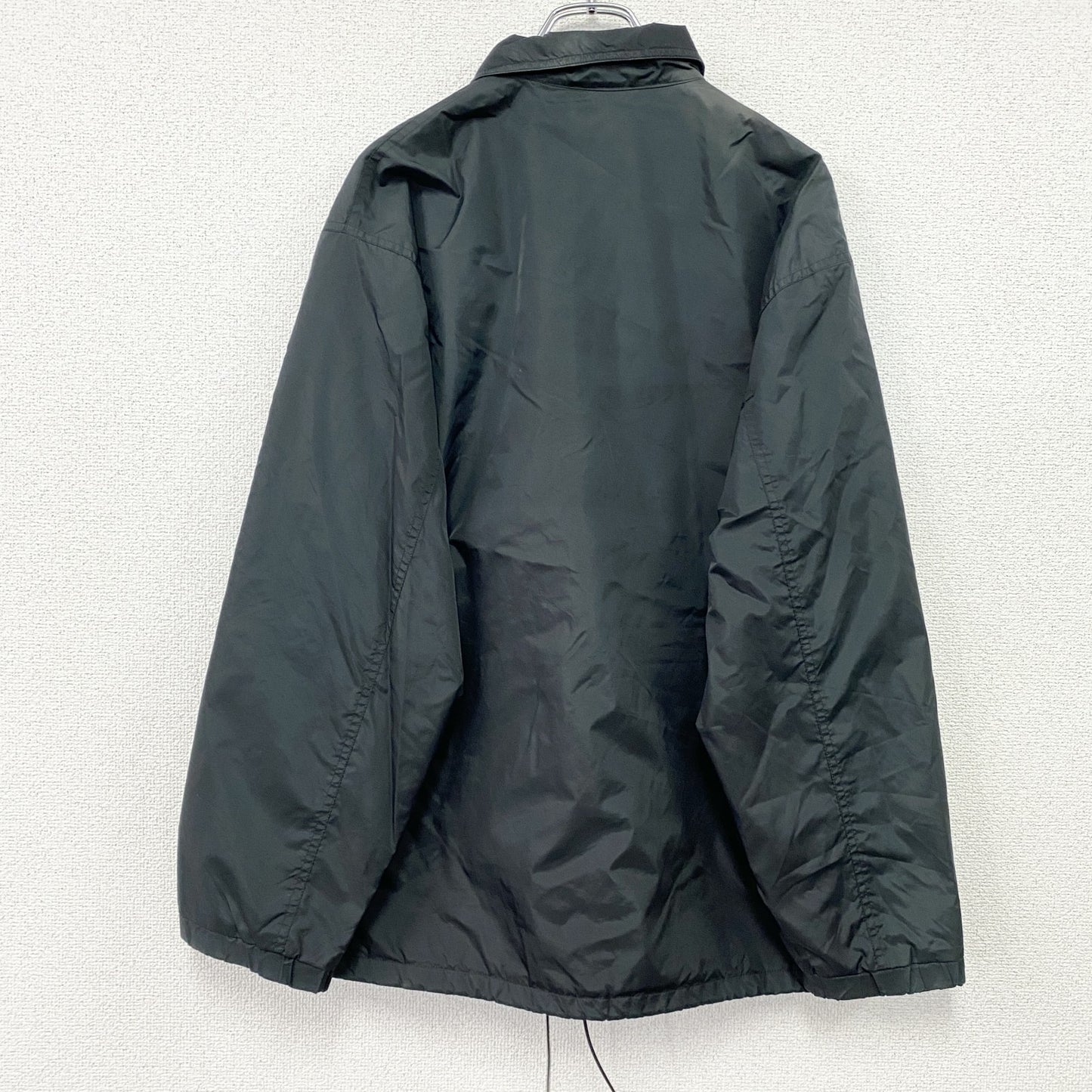 90s　Reebok　リーボック　コーチジャケット　ヴィンテージ　黒　ブラック　Lサイズ