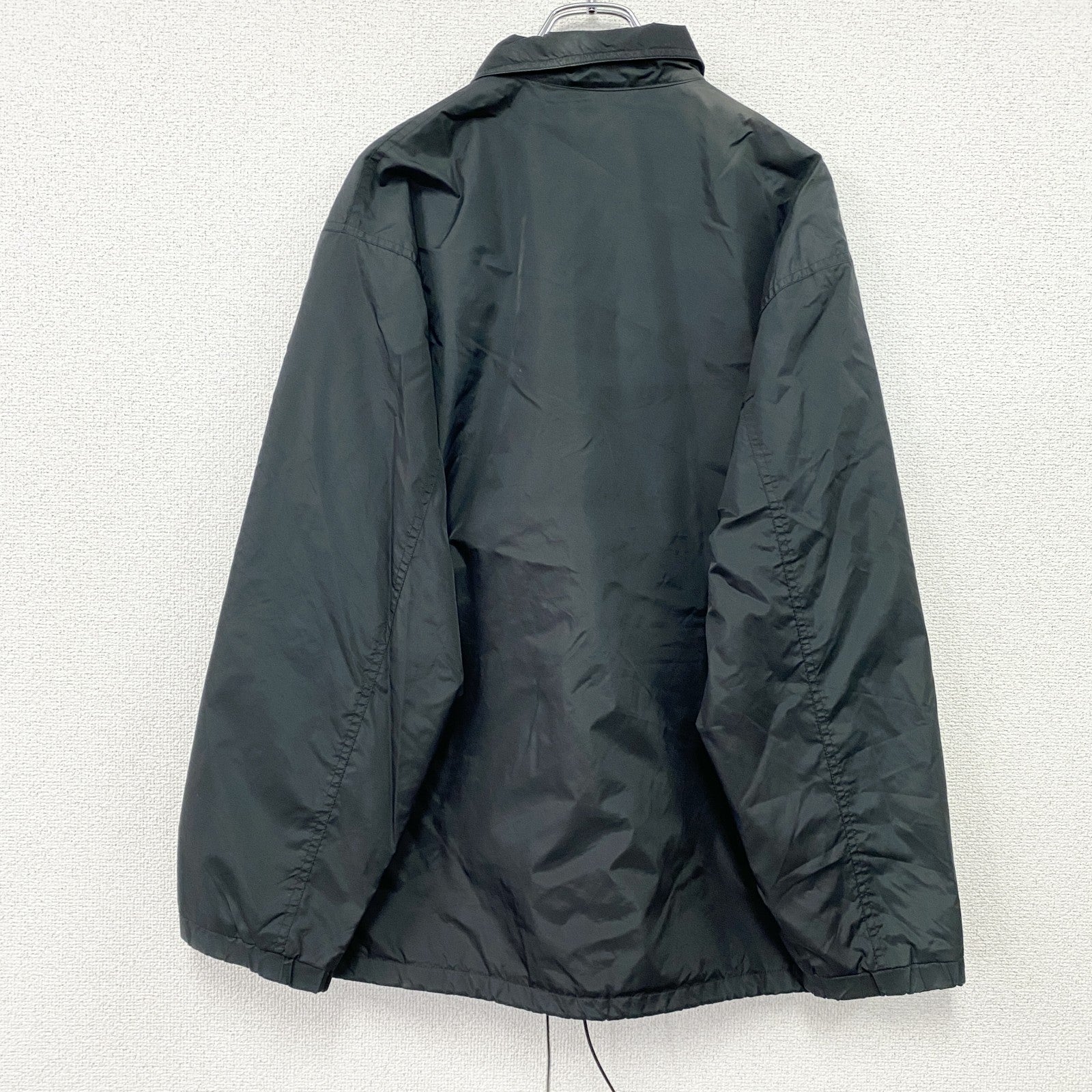 90s　Reebok　リーボック　コーチジャケット　ヴィンテージ　黒　ブラック　Lサイズ