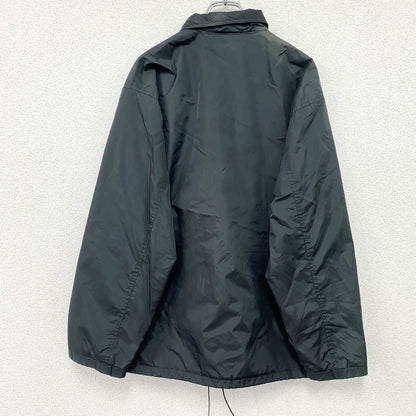 90s　Reebok　リーボック　コーチジャケット　ヴィンテージ　黒　ブラック　Lサイズ