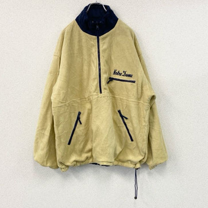 ～90s　Capital　キャピタル　アノラックパーカー　フリースジャケット　リバーシブル　ネイビー　ベージュ　Lサイズ