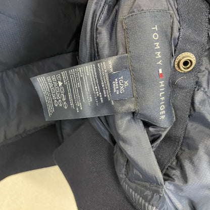 TOMMY HILFIGER　トミーヒルフィガー　リバーシブルダウンジャケット　ダウン85％　紺　ネイビー　XLサイズ
