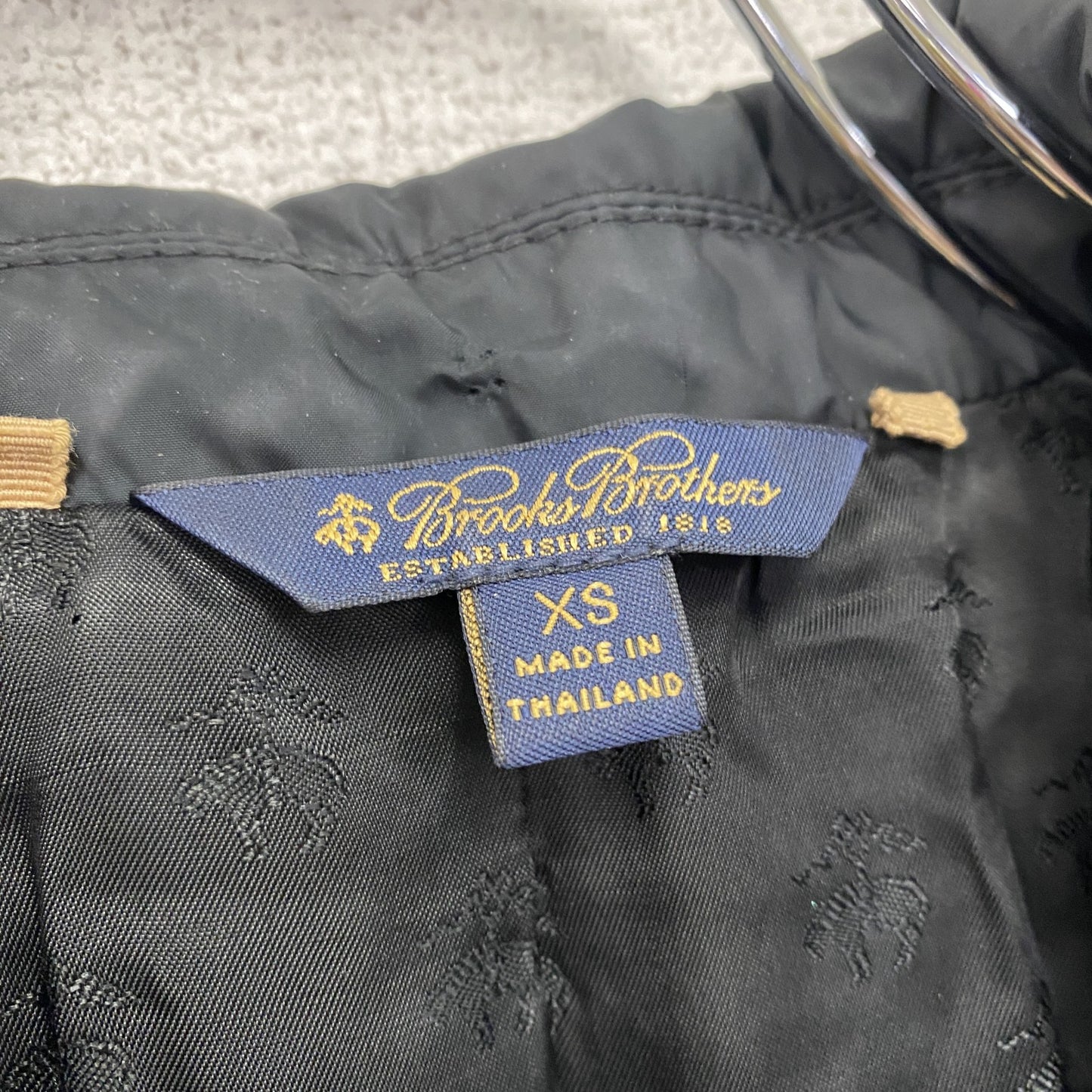 ～00s　Brooks Brothers　ブルックスブラザーズ　ダウンコート　三角タグ　ヴィンテージ　ダウン80％　黒　ブラック　XSサイズ