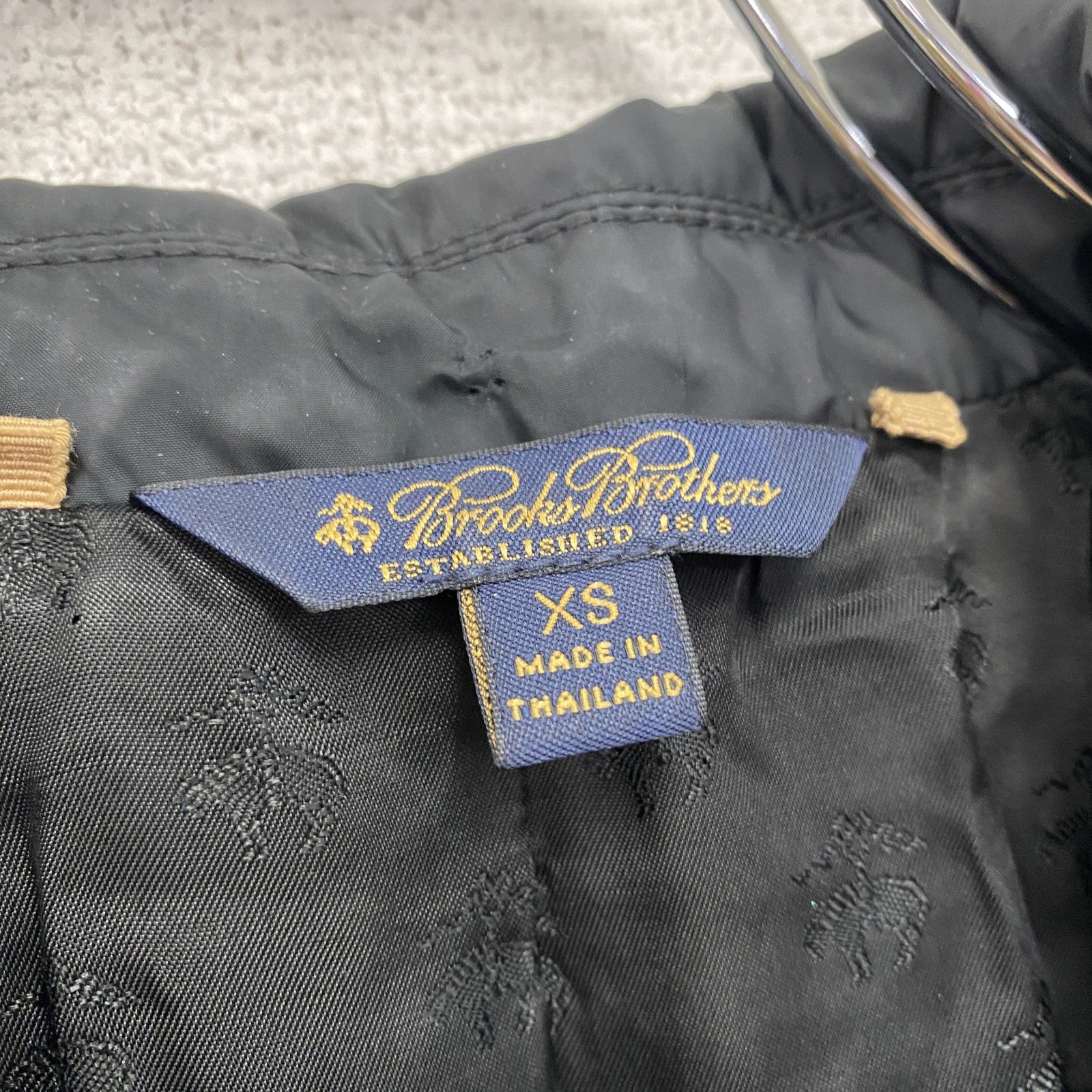 ～00s　Brooks Brothers　ブルックスブラザーズ　ダウンコート　三角タグ　ヴィンテージ　ダウン80％　黒　ブラック　XSサイズ