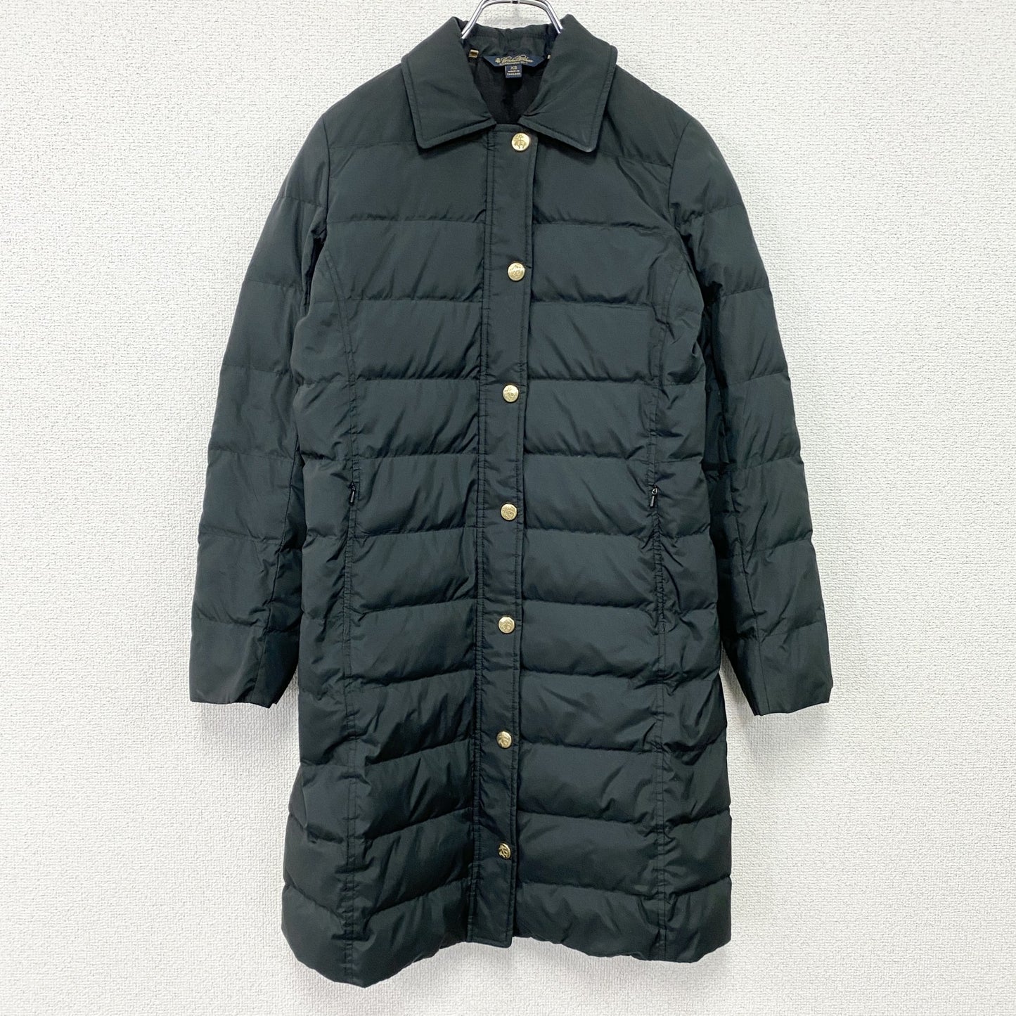 ～00s　Brooks Brothers　ブルックスブラザーズ　ダウンコート　三角タグ　ヴィンテージ　ダウン80％　黒　ブラック　XSサイズ
