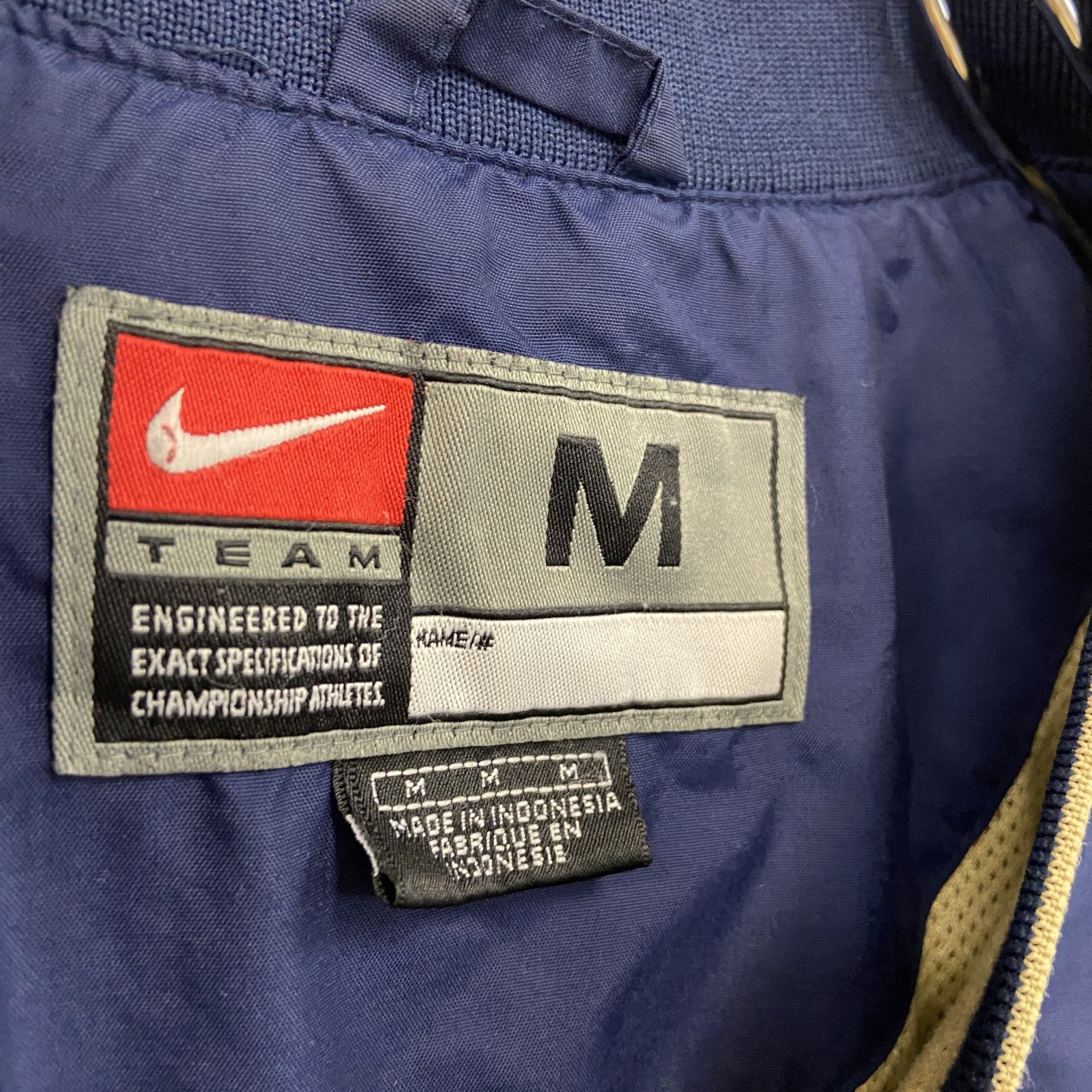 90s～　NIKE　ナイキ　プルオーバージャケット　ヴィンテージ　紺　ネイビー　Mサイズ