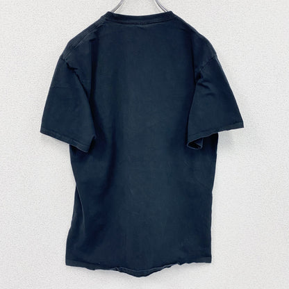 PORT＆COMPANY　半袖プリントメッセージTシャツ　S.W.A.T　英字プリント 　黒　ブラック　Mサイズ