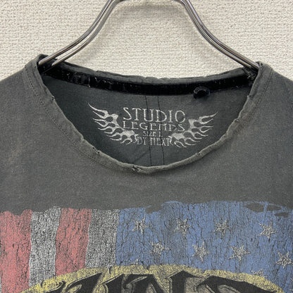 STUDIO LEGENDS　Guns N' Roses　ガンズアンドローゼ　半袖Tシャツ　ダークグレー　Lサイズ
