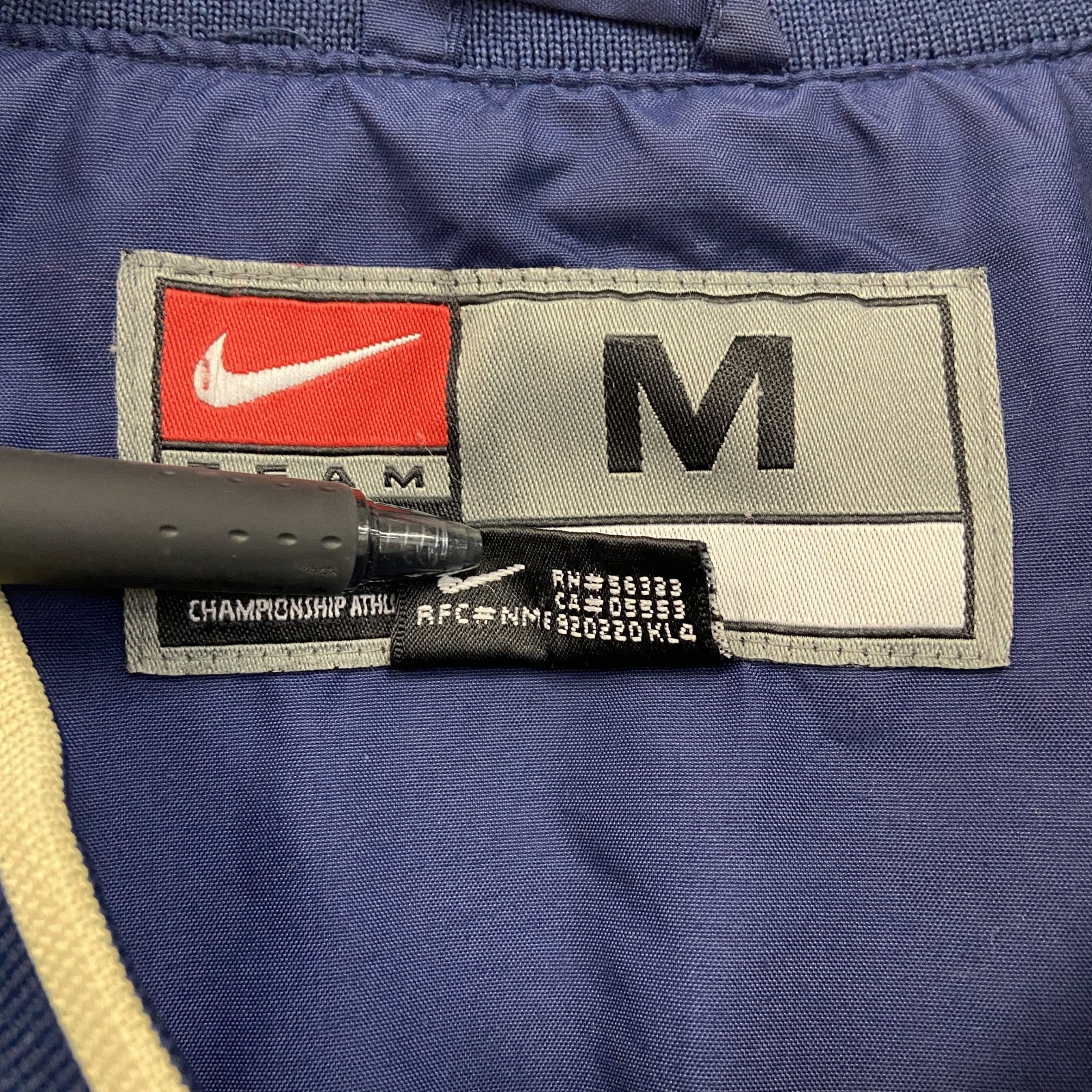 90s～　NIKE　ナイキ　プルオーバージャケット　ヴィンテージ　紺　ネイビー　Mサイズ